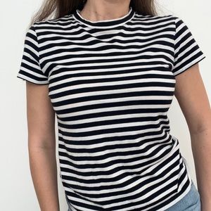 Vince striped cotton t-shirt